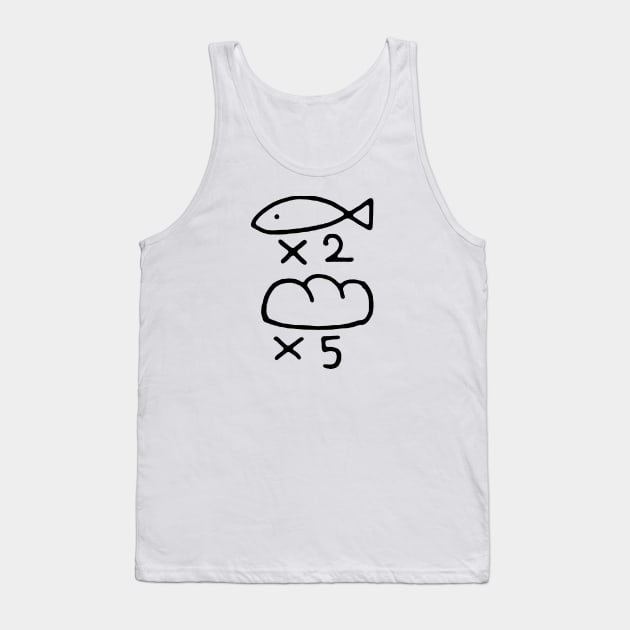 Fish x2 Bread x5 Tank Top by SenecaReads